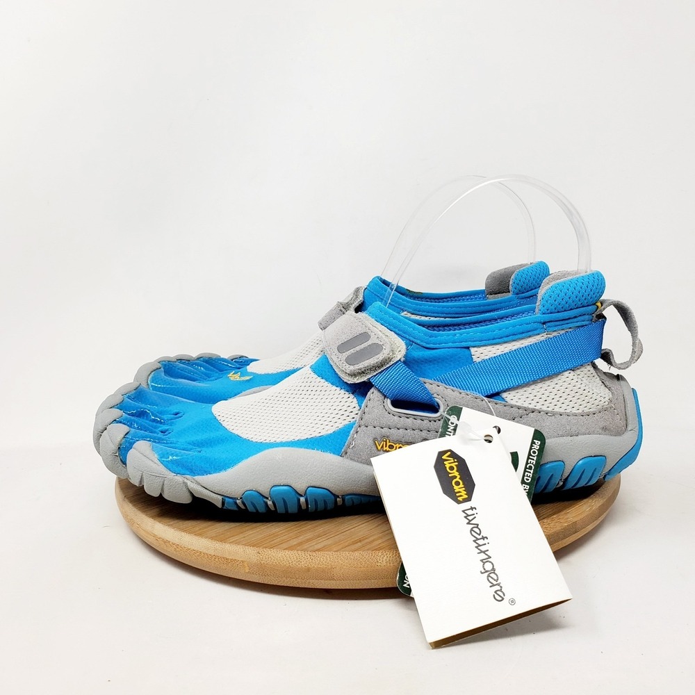 Vibram FiveFingers TrekSport Shoe Mens 40 Blue Barefoot Minimalist Sneaker 8-8.5